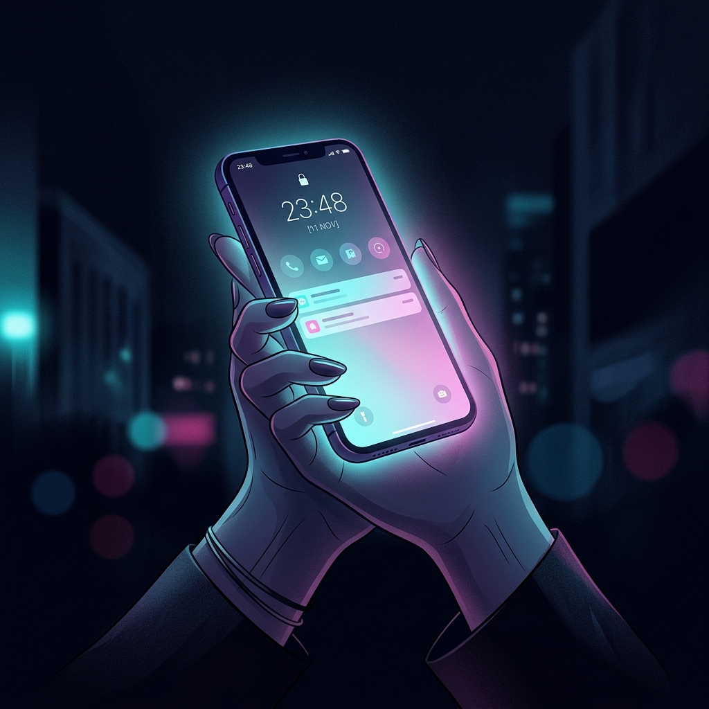 Phone at night